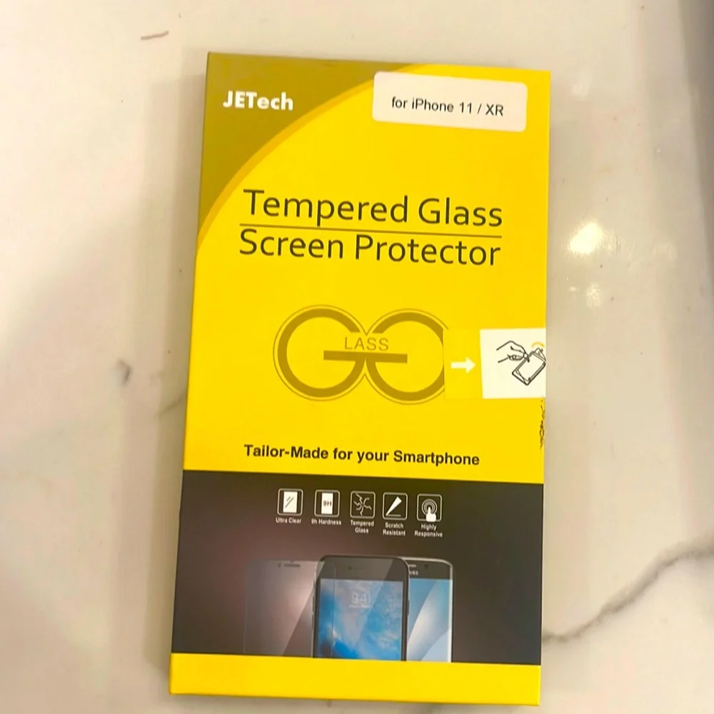 Tempered glass iPhone screen protector